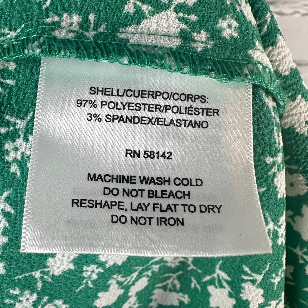 Adorne Floral Tiered Maxi Dress Size 22W Green Cottagecore Prairie Modest - Picture 11 of 14